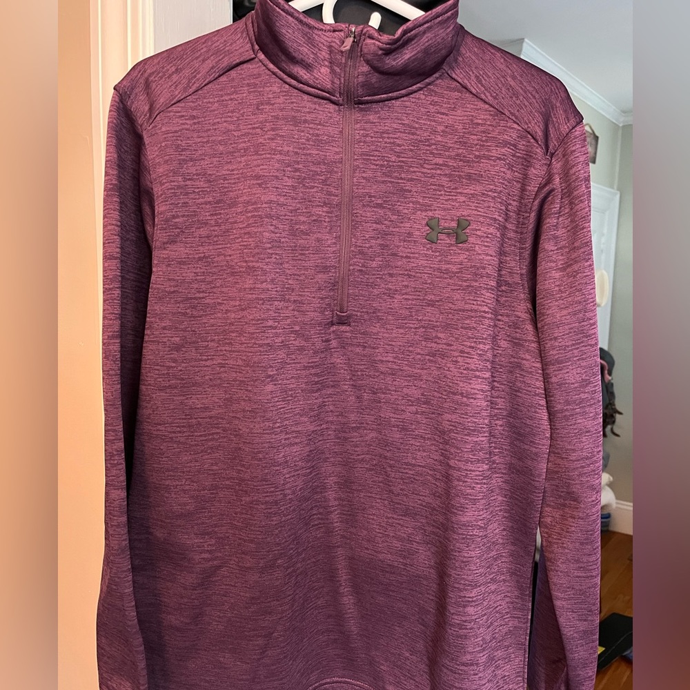 Men’s Under Armour COLDGEAR 1/4 Fleece (purple) - Picture 1 of 3